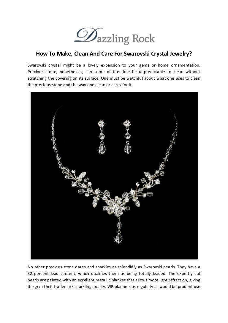 Watch How to Clean Swarovski Crystals video Watch How to Clean Swarovski Crystals video